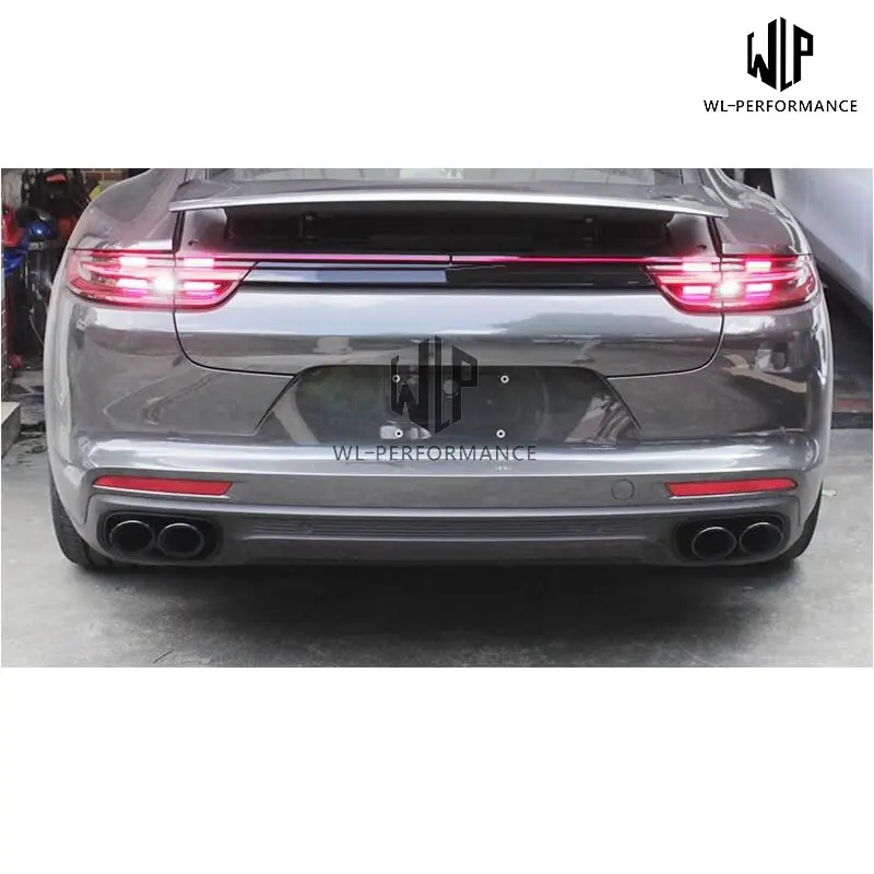 971 Stainless Steel Muffler Exhaust Pipes End Tips Exhaust tail throat For Porsche Panamera 970 4S Turbo GTS 17-18