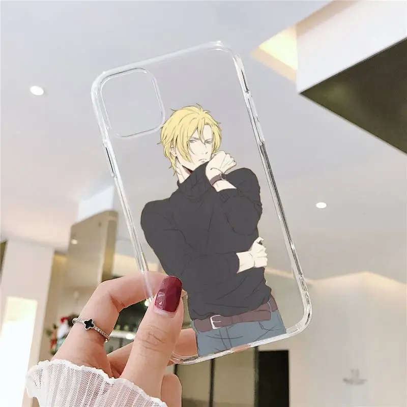 

Anime Banana Fish Phone Case For iphone 12 11 8 7 6s 6 5 5s 5c se plus mini x xs xr pro max Transparent soft