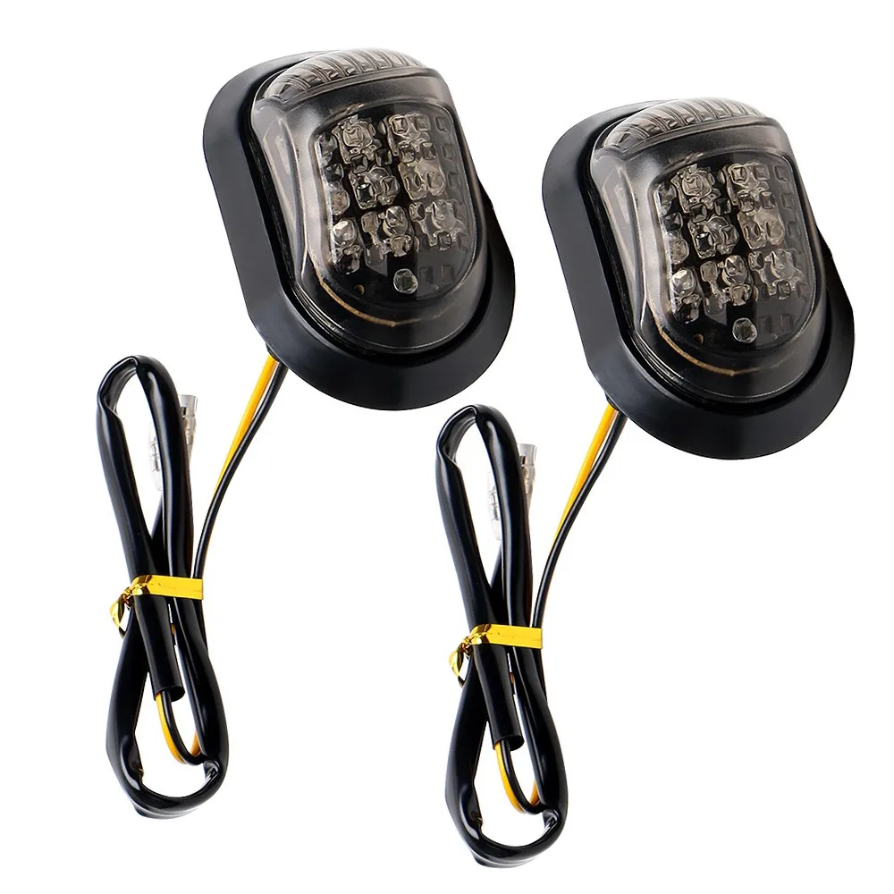 

1 Pair Motorcycle LED Turn Signal Lights9 LED Amber Light Super Bright Waterproof Turn Signals for 12V Motorbike Accessories