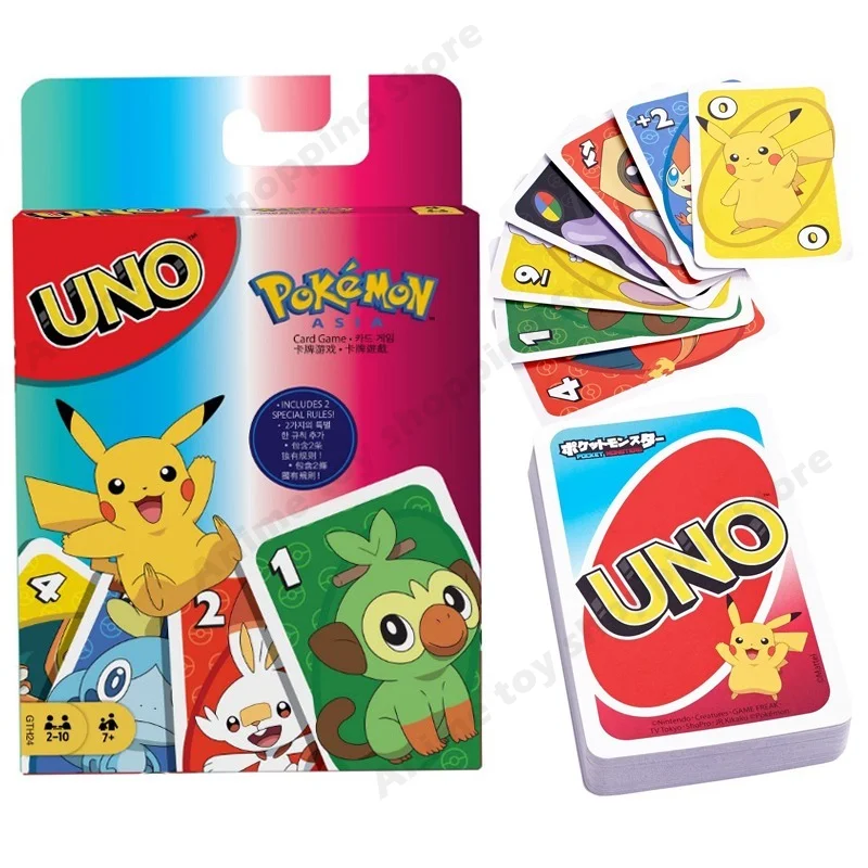 Покемон Пикачу аниме игра фигурка карточка Игра UNO семья Смешные развлечение
