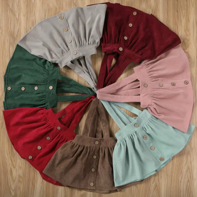 Новинка детская юбка на лямках для маленьких девочек комплект одежды мини-платье