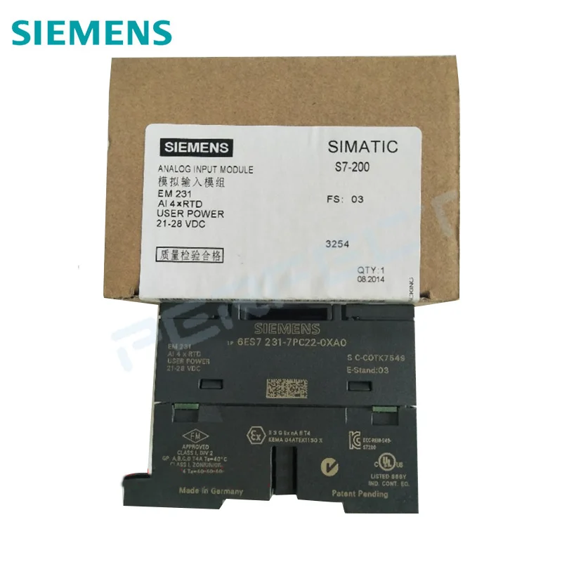 Совместимый 6ES7231-7PC22-0XA0 S7-200 Simatic аналоговый модуль EM231 4 RTD 6ES7 231-7PC22-0XA0 6ES72317PC220XA0 |