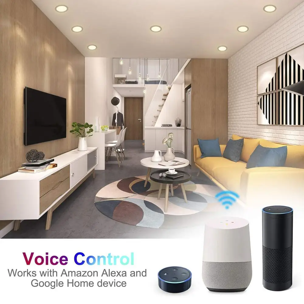 BOAZ 4 дюймов Bluetooth сетка встраиваемый потолочный светильник RGBCW светодиодный с