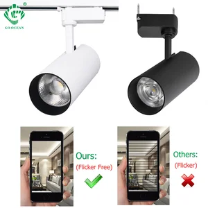 30 Вт Трековый светильник чипом светодиодный Трек освещение Прожектор выставочный зал одежда для Витрины Магазина рельс осветительные приборы системы алюминиевый точечный светильник светильник на рельсах