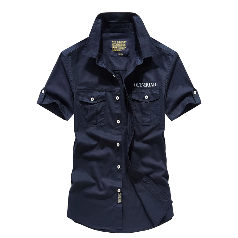 

Men Cotton Short sleeve shirt Fashion Lapel Cardigan Slim Fit Plus Size Casual Style Vitality Male Clothing for 2020 New