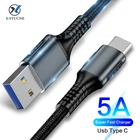5А USB Type C кабель для Huawei Mate 20 P20 Lite USBC быстрое зарядное устройство USB-C кабель Type-C для Samsung Redmi Note 8