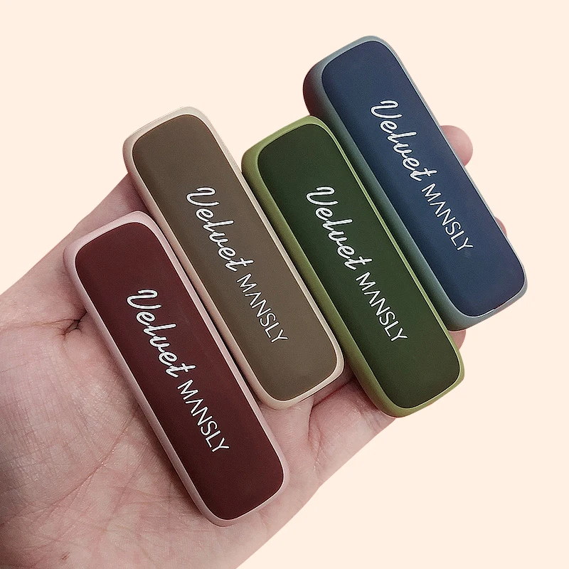 Матовая губная помада 4 цветов стойкий блеск для губ макияж красота тинт