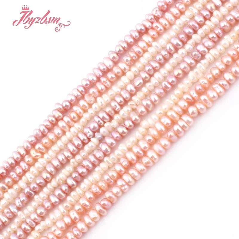 2 3x3 4mm Freeform пресноводный жемчуг Натуральный камень натуральный бусинки бусы