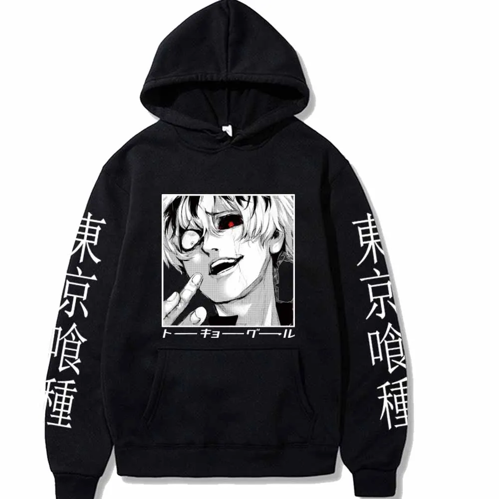 Крутой мужской Токийский Гуль Kaneki Ken толстовка с капюшоном для мужчин и женщин