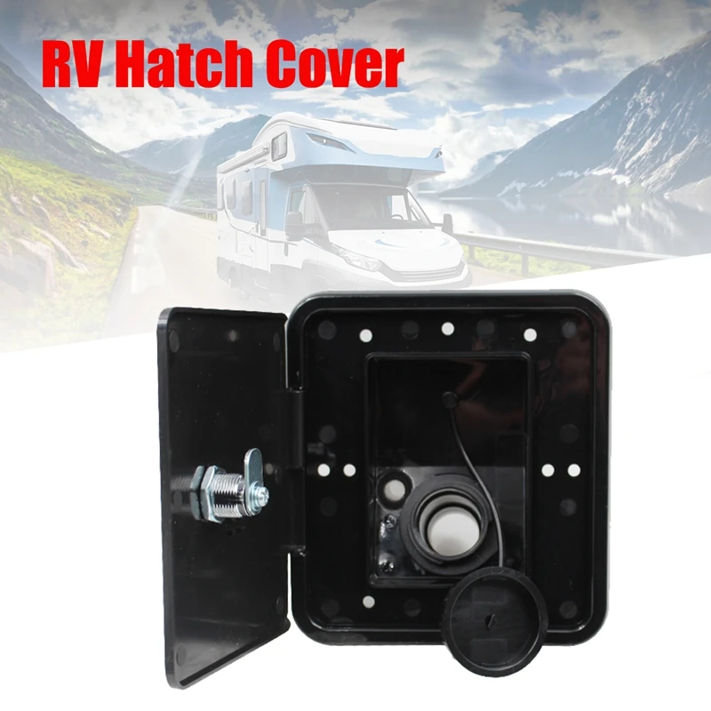 151X166 мм крышка люка RV Аксессуары Запираемые части на входе воды с ключами