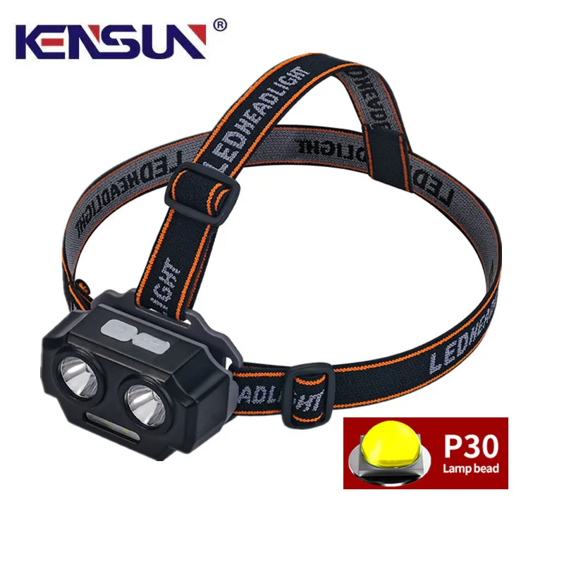 

8000LM Powerful Led Headlamp USB Rechargeable Head Lamp 2 LED Headlight Head Flashlight Waterproof Flashlight Head Torch Lanter