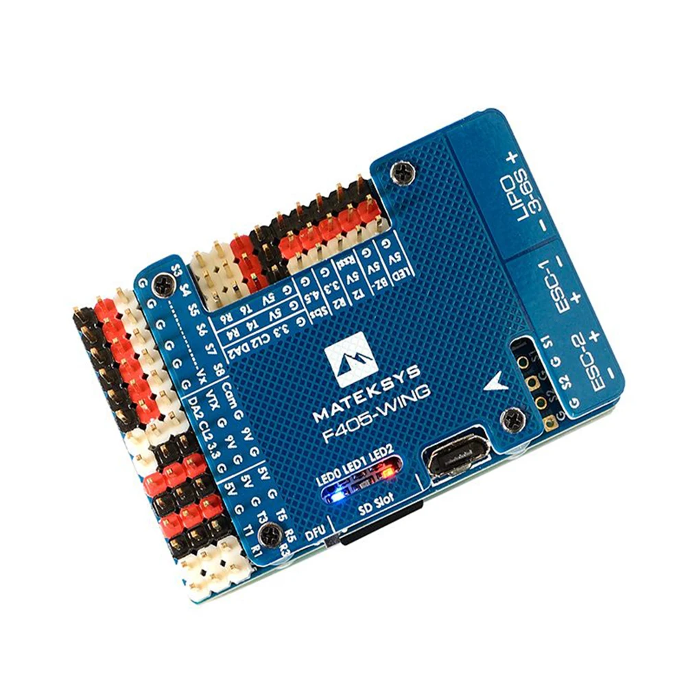 Matek Systems F405-WING TM32F405 Встроенный OSD игровые Джойстики для дистанционно управляемого