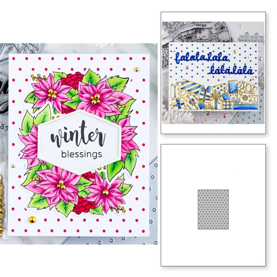 Мини в горошек Вырубные штампы бумажные трафареты скрапбукинга DIY Фотоальбом