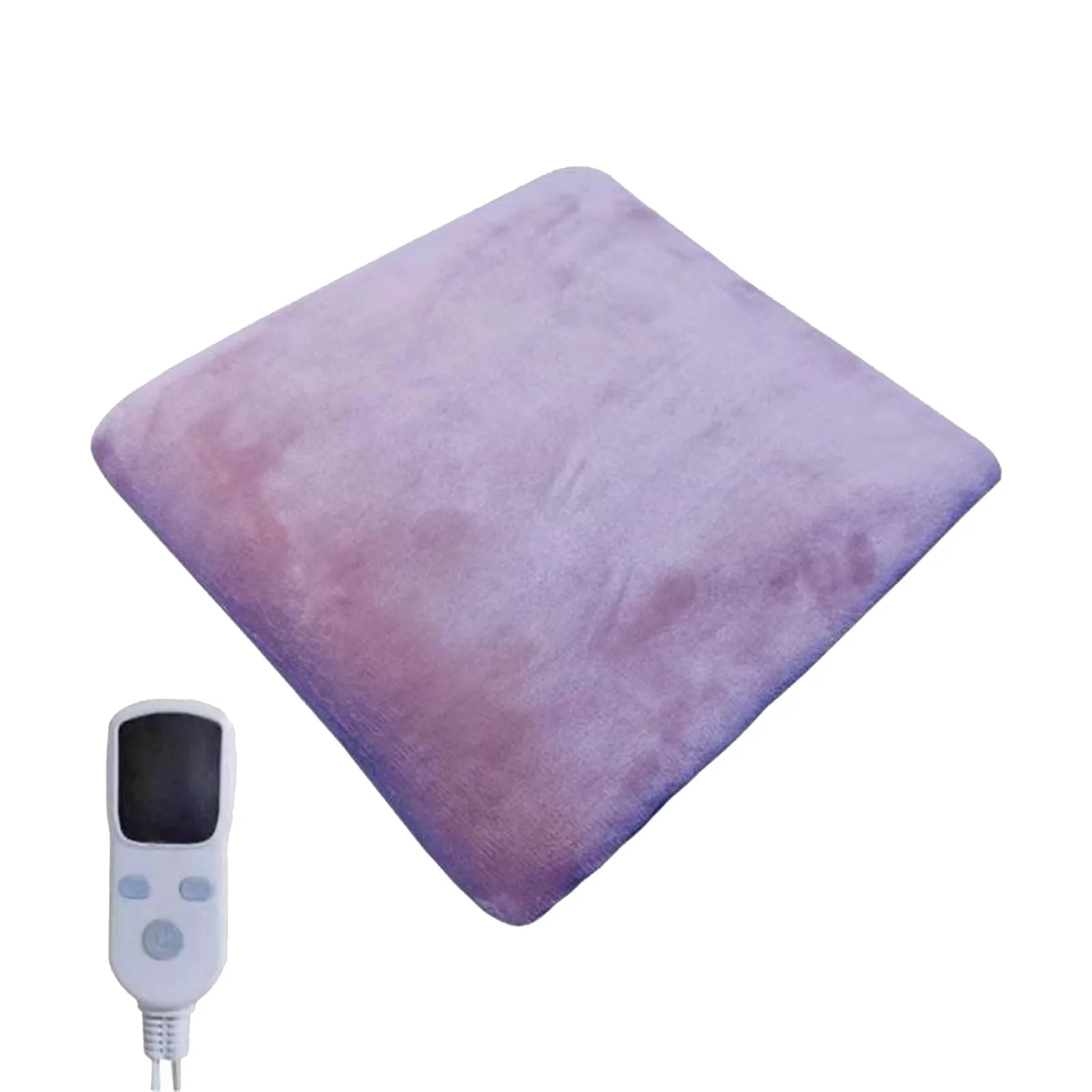 

Solid Color Electric Blanket Warm Double Layers Flannel Throw Blanket Office Nap Thigh Shoulder Cover Bedspread Coverlet 60X80CM