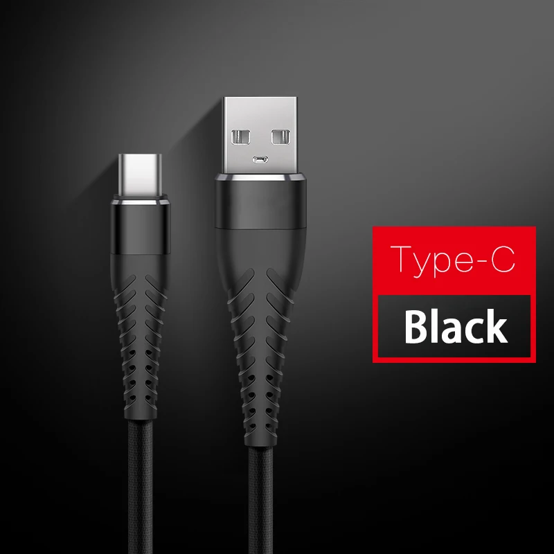1 2 3 м 4 А USB Type C провод для быстрой зарядки кабель Samsung S8 S9 S10 Plus Xiaomi mi9 Huawei P40