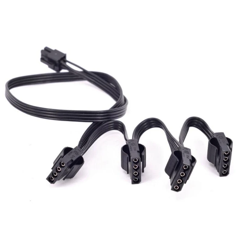 

IDE 4Pin Modular Power Supply Cable for Corsair RM1000X RM550X 650X 750X 850X 6Pin to 4 IDE Cable