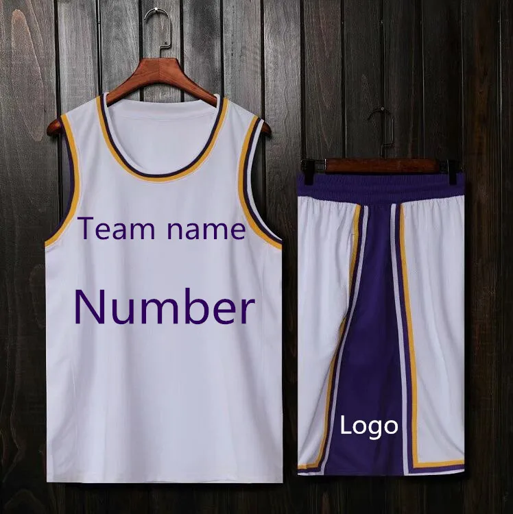 Новое сезонное баскетбольное Джерси для взрослых и детей с двойным карманом