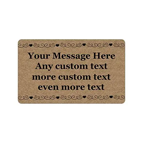 

Любое сообщение-ваш текст дизайн логотип цитаты персонализированный пользовательский приветствуемый дверной коврик подарок домашний дек...