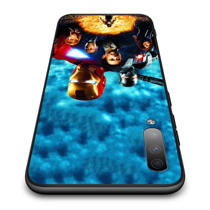 

Hot Marvel Iron Man For Samsung Galaxy A90 A80 A70 S A60 A50S A30 S A40 S A2 A20E A20 S A10S A10 E Black Phone Case