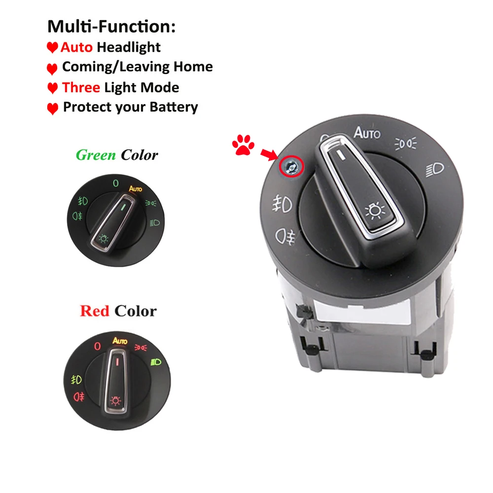 New Version AUTO Headlight Lamp Switch Light Sensor Module For VW Golf Jetta MK4 Passat B5 Polo Bora Bettle Skoda Fabia | Автомобили и