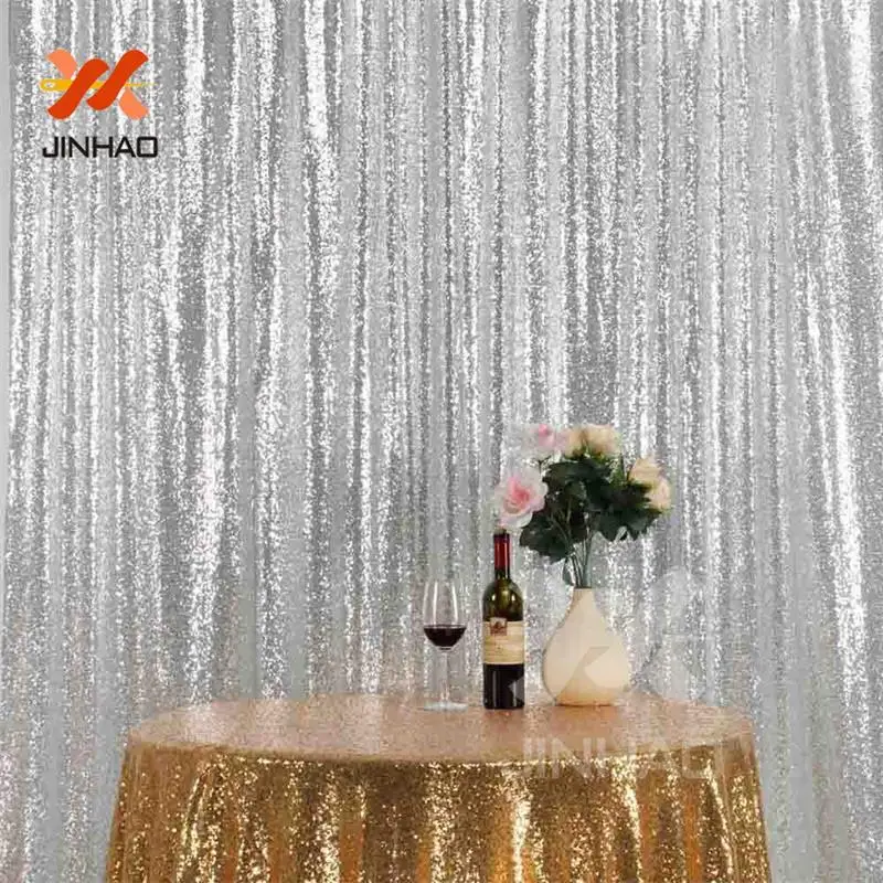 

The Silver Wall Decoration Photograph Sequin Backdrop Fabric