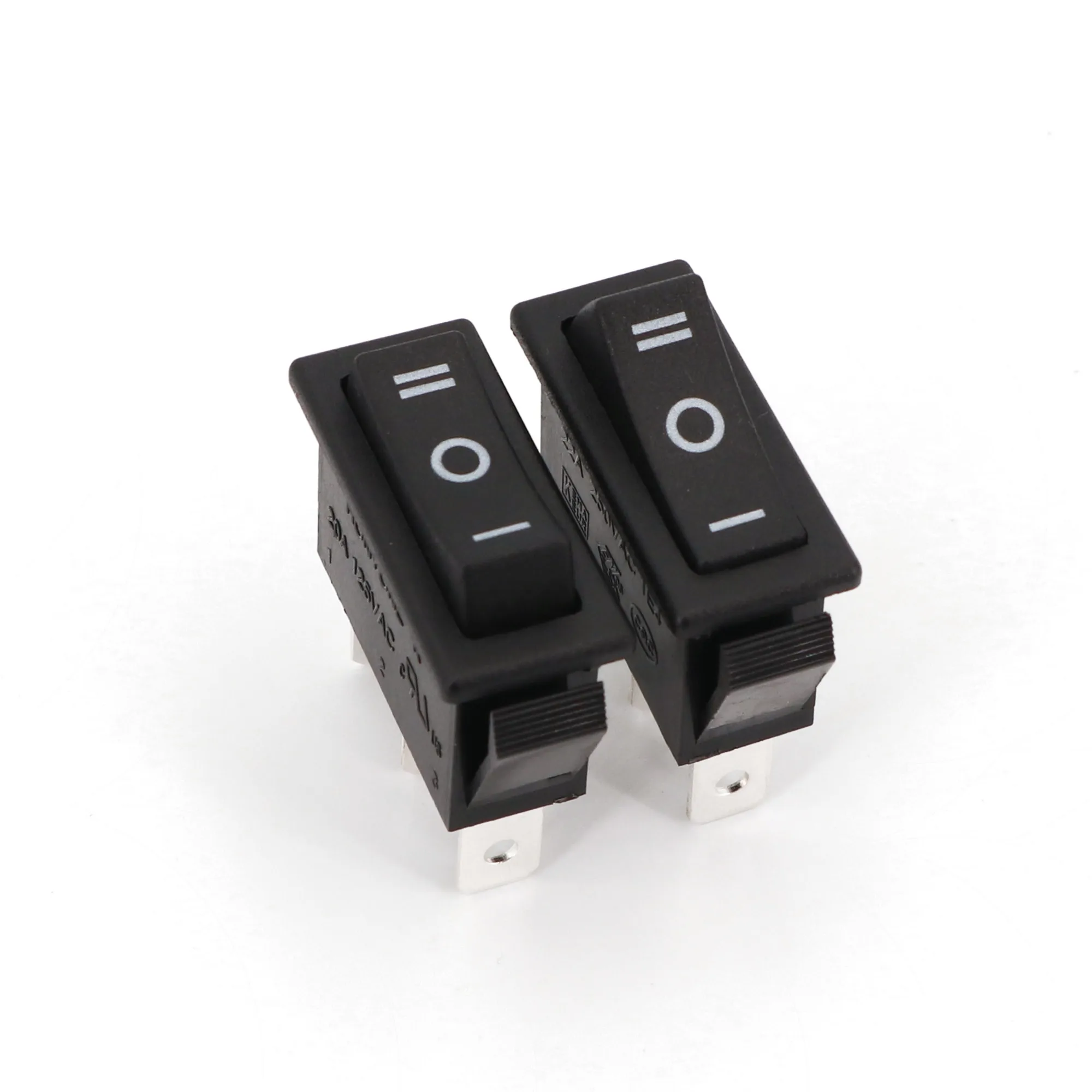 5Pcs Black 32x14mm High Current 3Pin 3-Way SPDT Rocker Switch 20A/125VAC | Обустройство дома