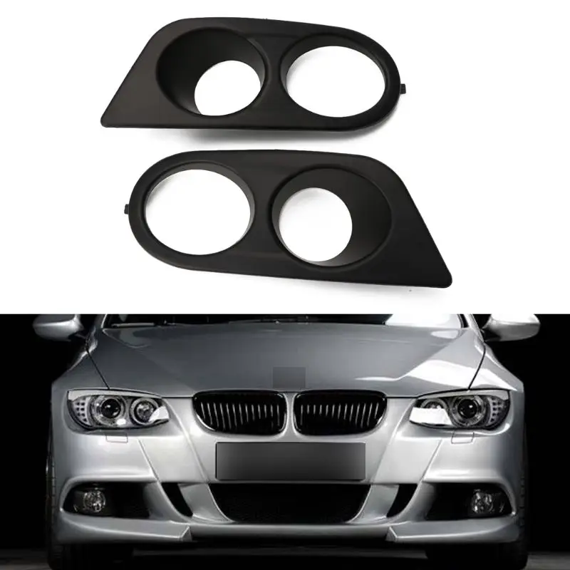 2pcs Dual Hole Air Duct Fog Light Covers for bmw E46 M3 2001-2006 Front Bumper
