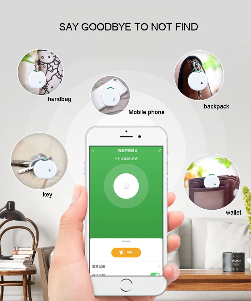 Смарт-трекер с Bluetooth, устройство для обнаружения объектов, умное приложение с Bluetooth, смарт-метки, устройство для защиты от потери, трекер мест... (art.: 3920b79b22366) - 3920b79b22366