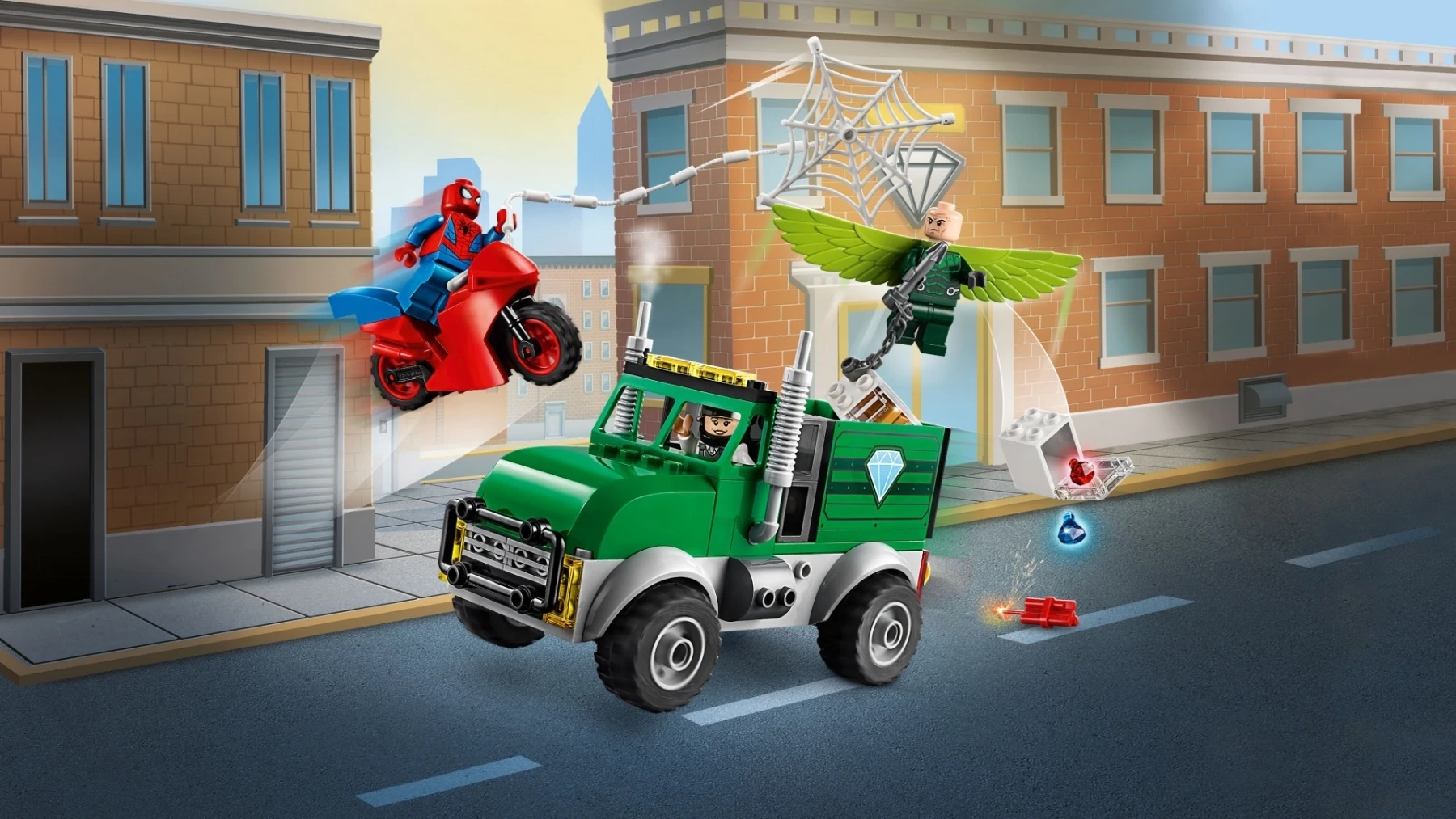 LEGO Marvel Super Heroes vulture and the robbery truck-76147 | Игрушки и хобби