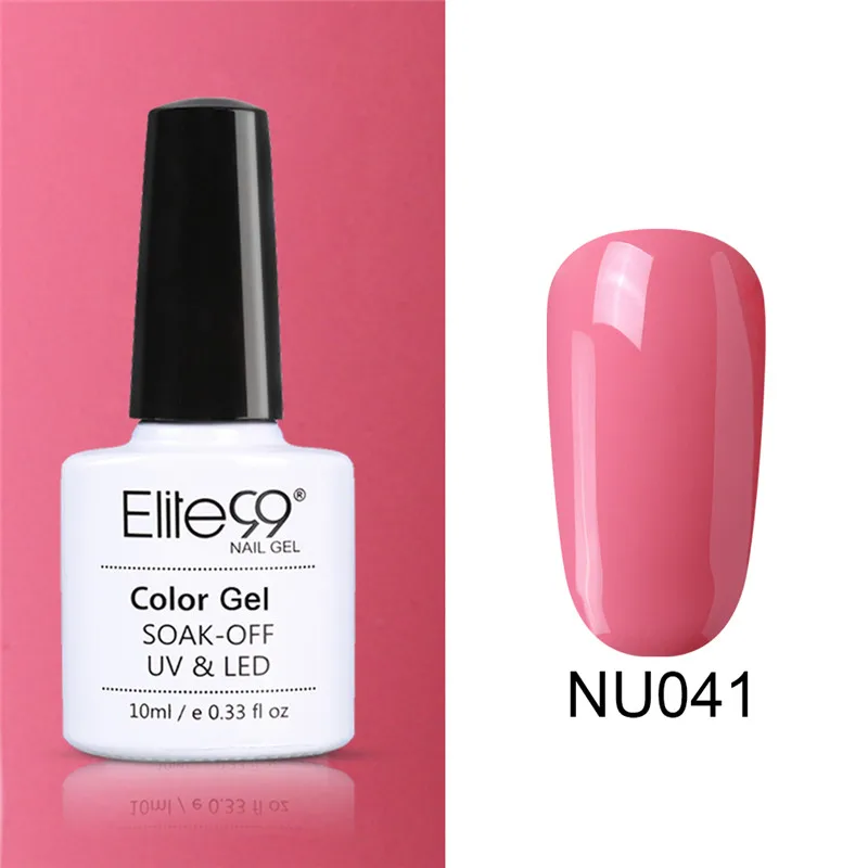 NU041 Elite99 Гель-лак для ногтей замачиваемый УФ-гель серого цвета гель лак Vernis Полупостоянный лак для нейл-арта гель-лаки - Цвет: NU041