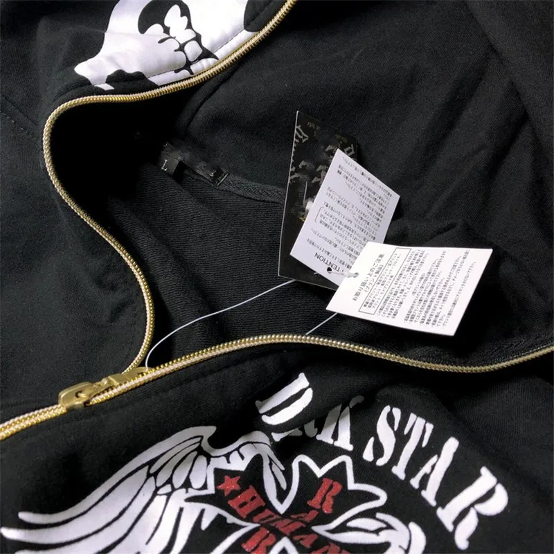 Толстовка мужская на молнии винтажная зимняя куртка с капюшоном черепом уличная