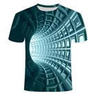 2021 Летняя Повседневная футболка с 3D-принтом, мужской модный топ с короткими рукавами, Черно-Белая Квадратная футболка с круглым вырезом, большоймаленький размер