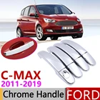 Для Ford C-MAX C MK2 2011  2019 хромированные дверные ручки крышки автомобиля аксессуары наклейки отделка Набор 2012 2013 2014 2015 2016 2017 2018