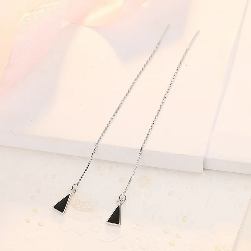 Женские серьги-цепочки 10 см полимерные серьги для выпускного вечера 2020 |