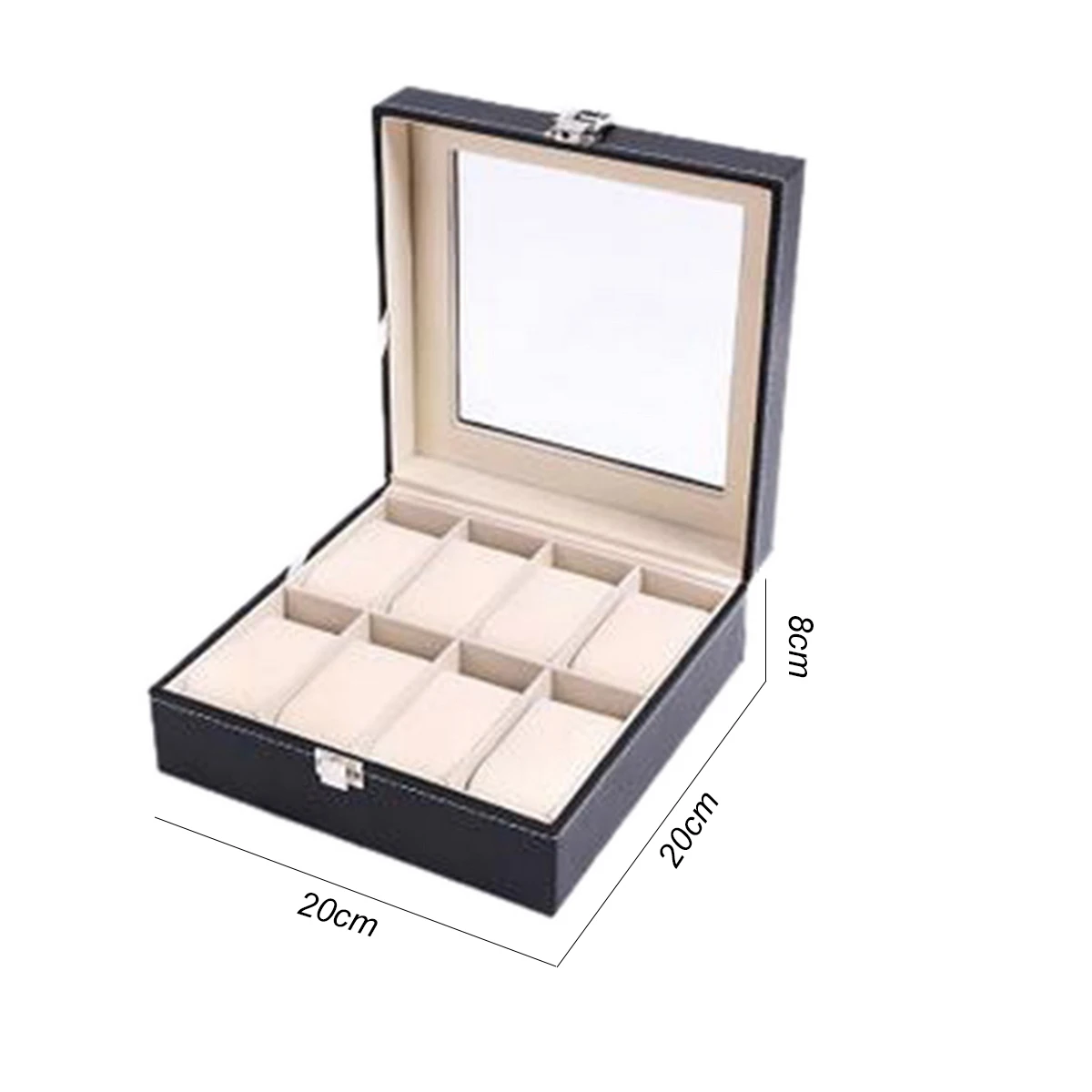 4/5/6/8/12 Grids PU Leather Watch Box Case Professional Holder Organizer For Clock Watches Jewelry Boxes Display New | Дом и сад