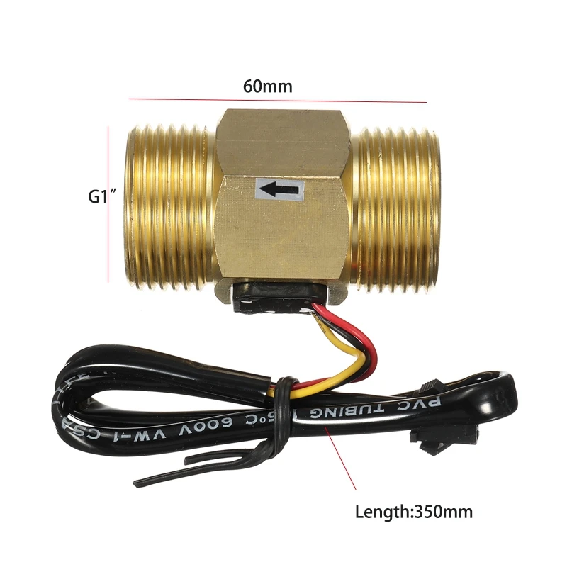 GTBL Dc5V G1 Dn25 медный датчик расхода воды эффект Холла импульсный выход 4-45л/мин реле