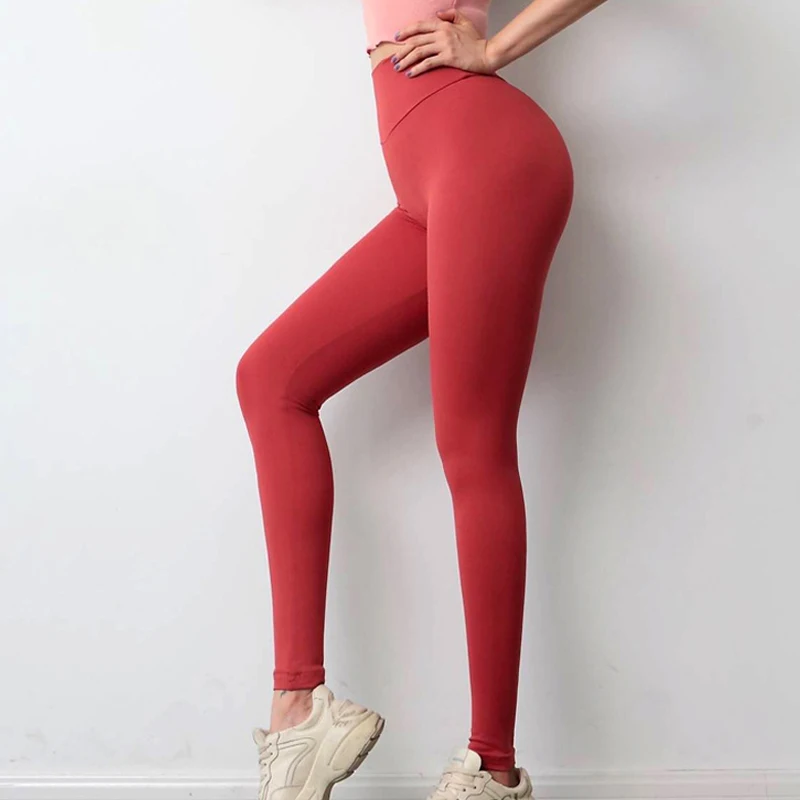 8 Colors Women's High Waist Yoga Leggings Elastic Shaping Bodybuilding Pants Female Booty Lifting Fitness Dance Tights