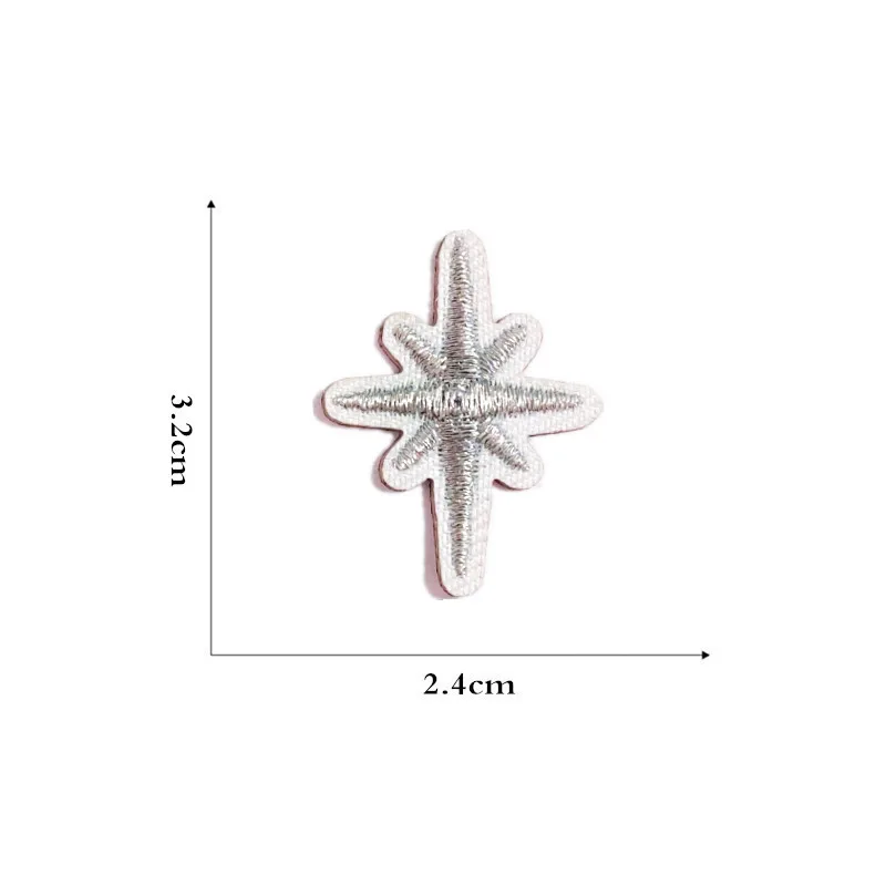 Цветная вышитая звезда тканевая наклейка чехол для телефона ручная книга стикер