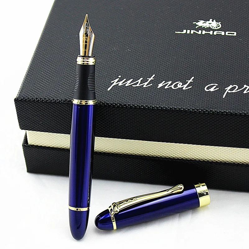 Высокое качество Iraurita перьевая ручка Роскошный Jinhao 450 полностью металлические золотые ручки с зажимом канцелярские принадлежности для офиса и школы