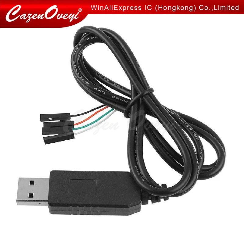 1 шт., кабель-преобразователь USB в RS232 TTL UART PL2303HX, 4 контакта