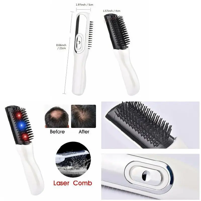 

Hot Hair Growth Magnetic Comb UV Regrowth Thickening System Healthcare Scalp Massager FRE-Drop