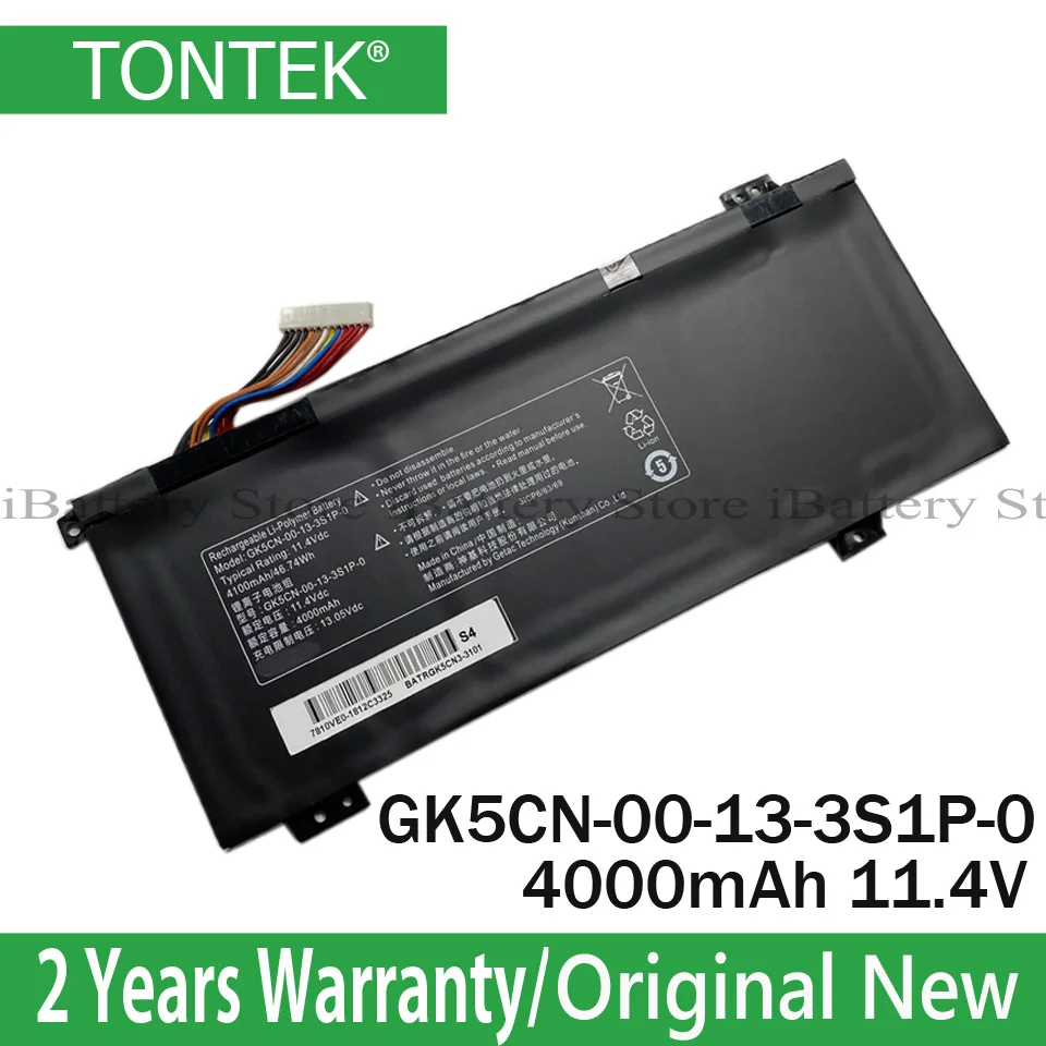 Bateria para Mechrevo Genuine Machenike T90 Plus T90-t3p F117-b F117-b6 Tongfang Gk5cn5z Gk5cn6z Gk5cn-00-13-3s1p-0 X8ti z2