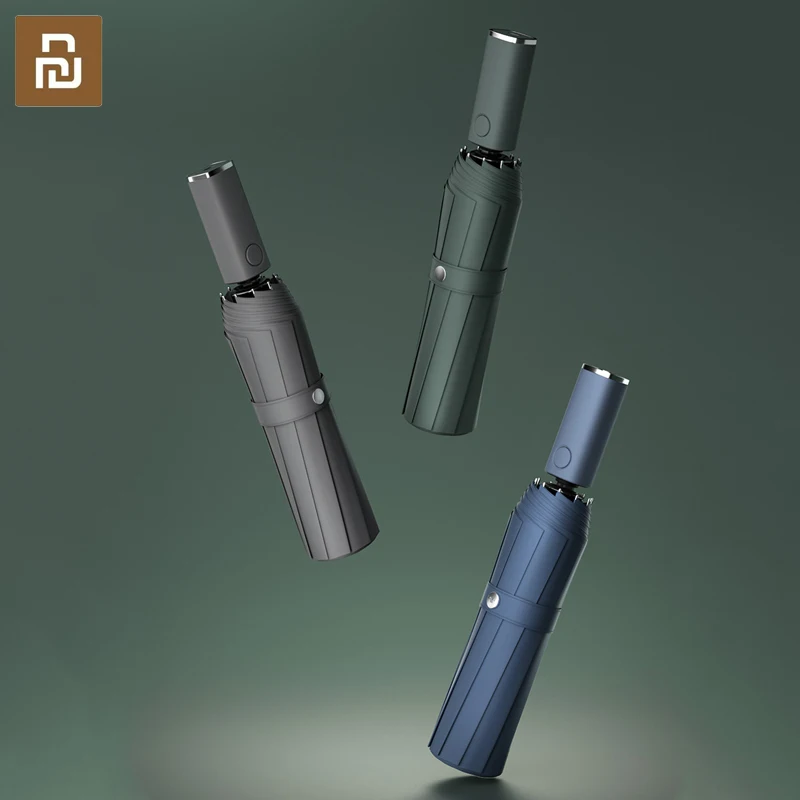 

Зонт Youpin ZUODU автомобильный, роскошный большой бизнес-зонтик, полностью автоматический складной, со светодиодный кой