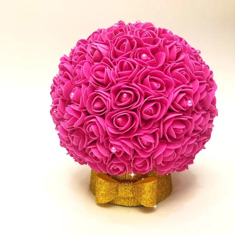 1 шт. вспененный пенополистирол пены мяч DIY розовой мишкой белой плесенью ручной