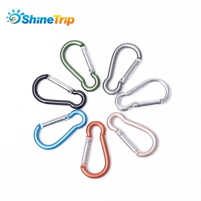 

10 шт./лот D-образный карабин из алюминиевого сплава, пряжка для кемпинга, оборудование для рюкзака, пряжка для бутылки с водой, подвесная Пряж...