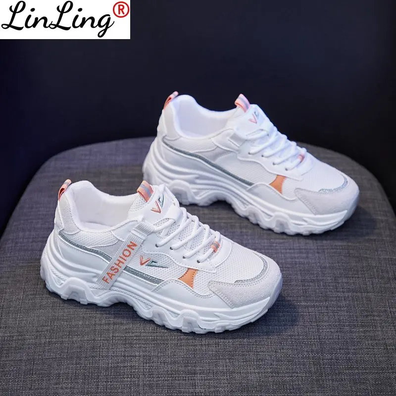 

New Women's Shoes Breathable Sports Shoes Women Slip on Platform Casual Sneakers Fashion Trainers Women Flats Vulcanized Shoes