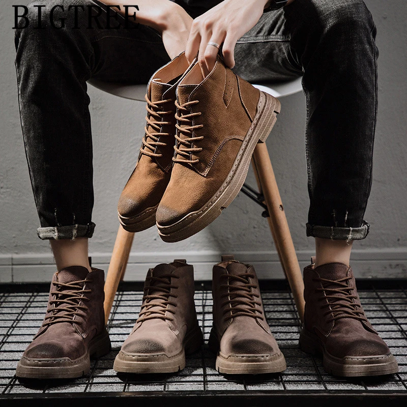 Ботильоны мужские пустынные ботинки Ботинки Челси Мужская официальная обувь Erkek