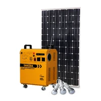 china supplier durable solar home light power system solar energy generator with 12v 75ah battery 220v inverter