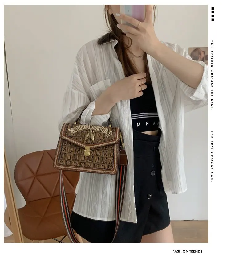 

Fashion Designer Shoulder Bags Retro Casual Women Totes Crossbody Bags Female Leather Solid Color Chain Handbag for Women 2021
