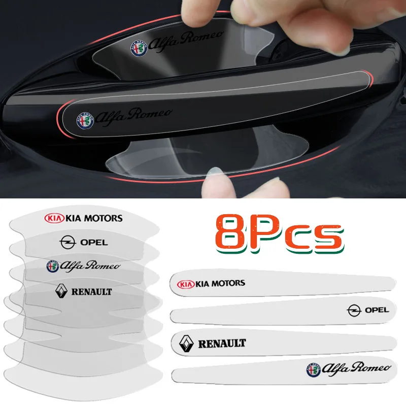 Двери автомобиля Стикеры устойчивые к царапинам крышка авто ручка Защитная